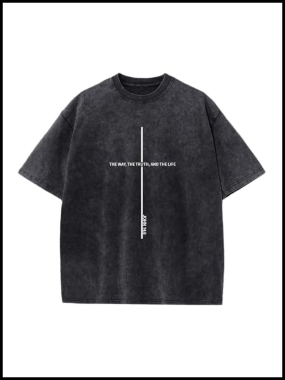 Christian Jesus Graphic T-Shirt Men Faith Crew Neck Cotton Tee